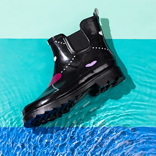 Womens Ankle Rain Boots - Ladies Waterproof Winter Spring