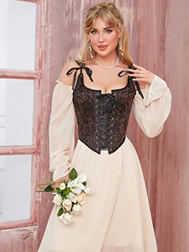 Vintage 1920s Renaissance Lace Trim Bustier