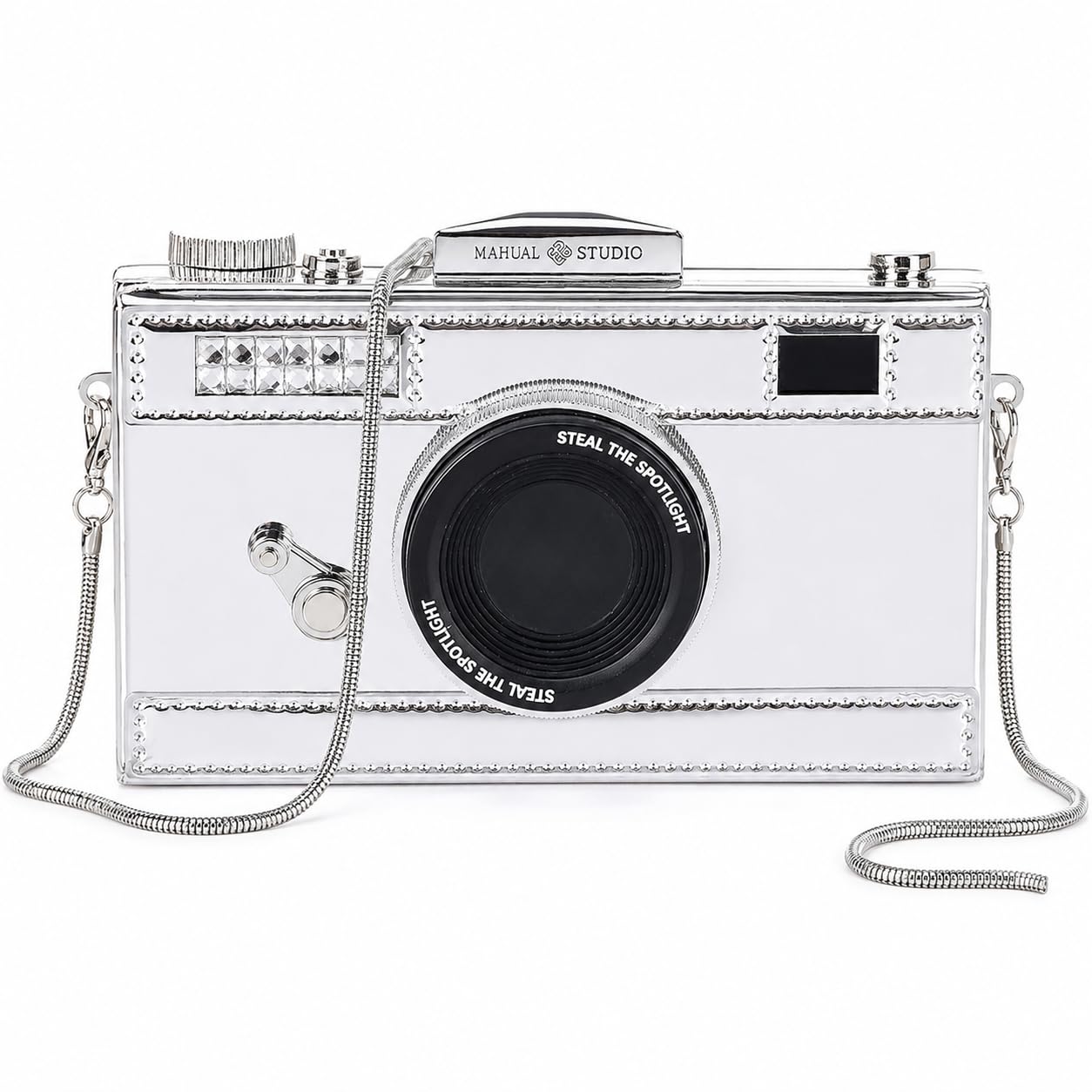 Camera-Shaped Casual Crossbody Shoulder Handbag — Whimsical Retro Punk Style