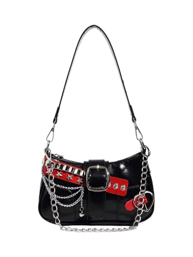 Women's Y2K Star Embroidery Shoulder Bag