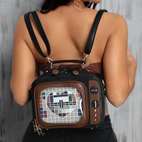 TV-Shaped Ita Bag Backpack — Cute Pin Display