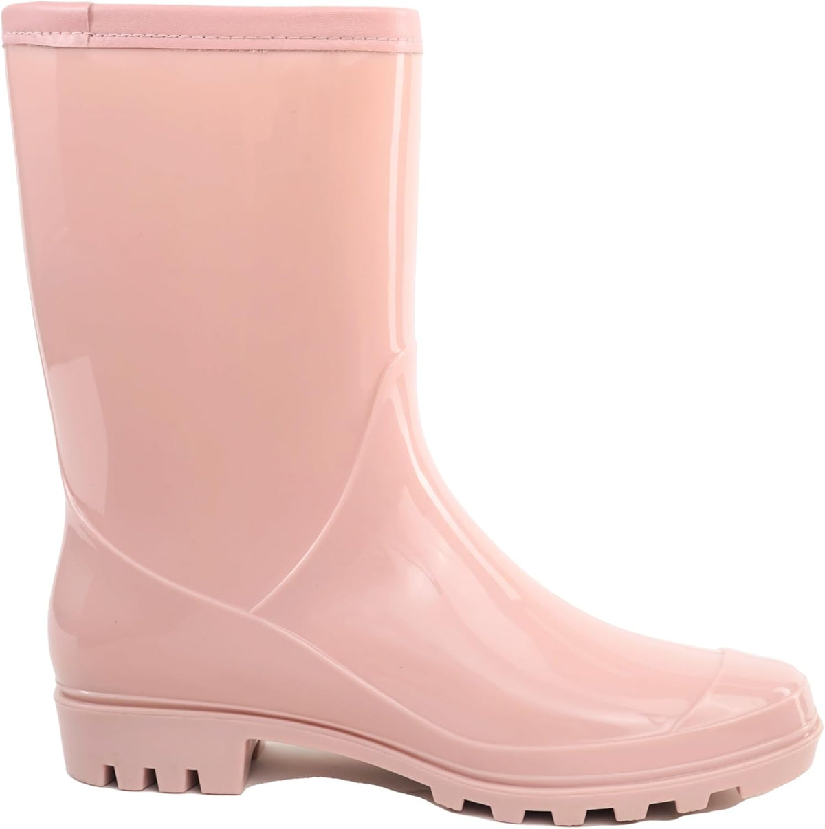 Women's Mid Calf Rain Boots Waterproof Fashion Shoes