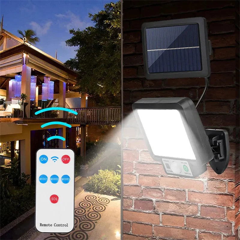 Homefish LED Solar Split Wall Lamp With Motion Sensor Outdoor Waterproof Emergency Lighting for S...
