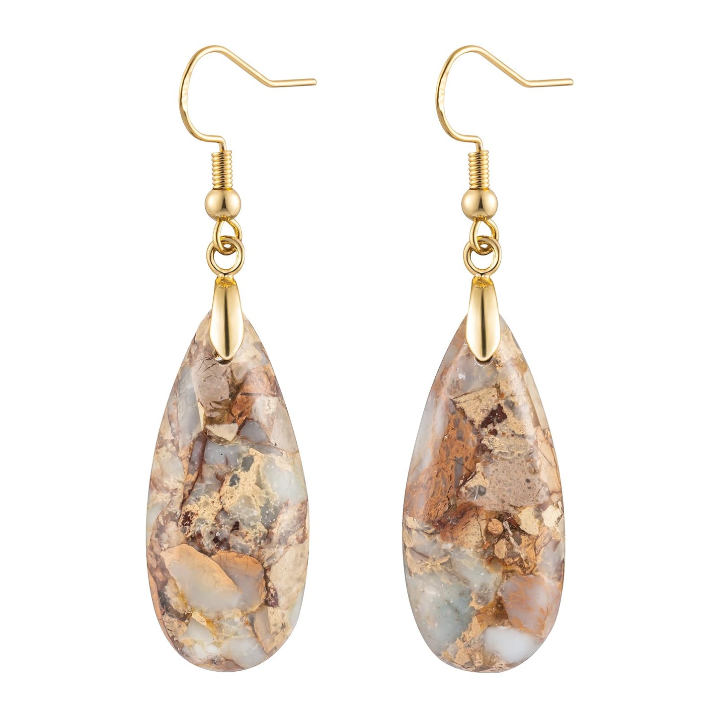 Imperial Jasper Teardrop Earrings