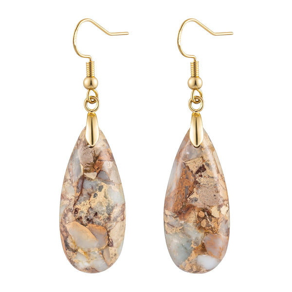Imperial Jasper Teardrop Earrings