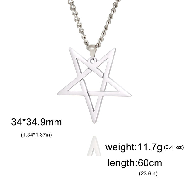 Stainless Steel Pentagram Necklace