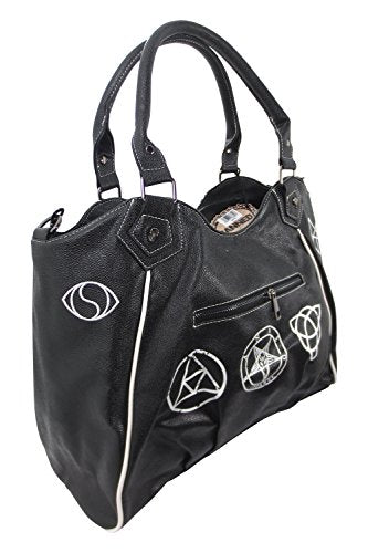 Gothic Rockabilly Skull Pentagram Shoulder Bag
