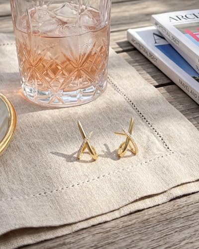 Gold Earrings for Women Trendy,14K Gold Stud Earrings Dainty Earrings Simple Minimalist Cubic Zirconia Diamond Gold Earrings Hypoallergenic Earring