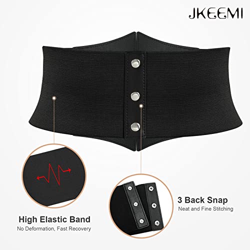 Metal Ring Wide Elastic Waspie Corset Belt