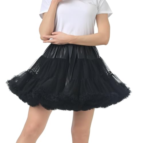 Women's High-Waist Mesh Tulle Petticoat Underskirt — Fluffy Ballet Tutu