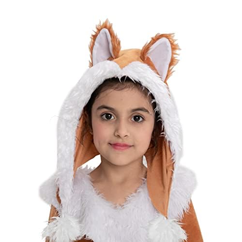 Spooktacular Creations Halloween Fox Costume for Girls, Kids Fox Costume Child for Halloween Dress Up, Jungle-themed Party