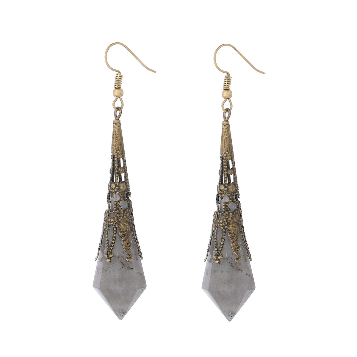 Boho Natural Stone Dangle Drop Earrings