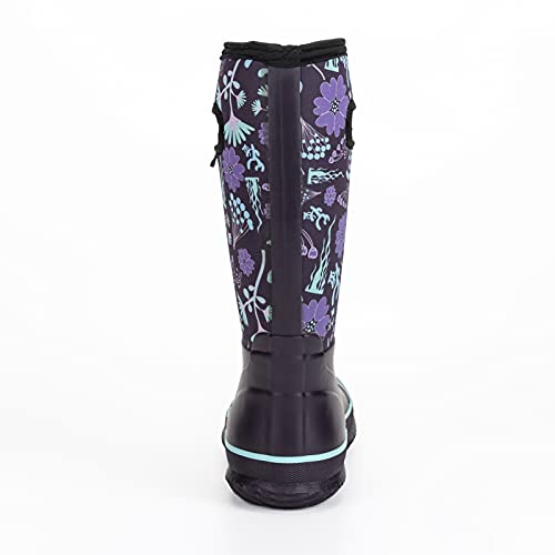 Mid-calf Rain Boots - Waterproof Insulated 5.5mm Neoprene Mud Boots
