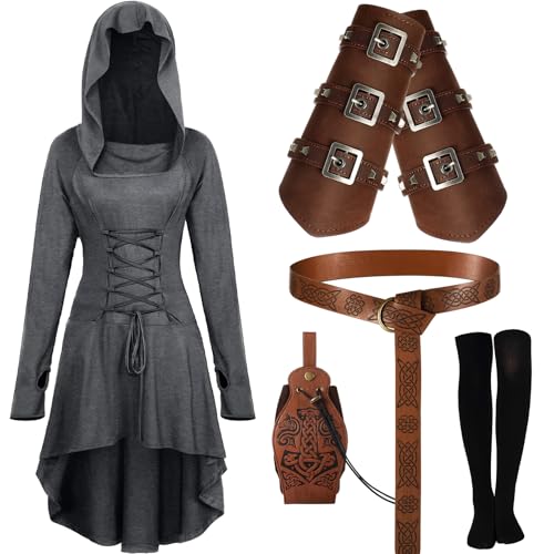 Suhine 5pcs Halloween Renaissance Women Costume