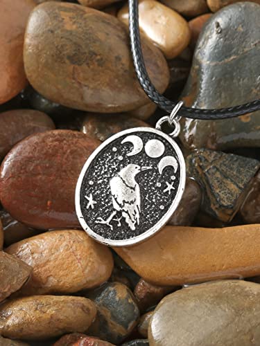 Triple Moon Goddess Necklace - Lunar Phase Jewelry