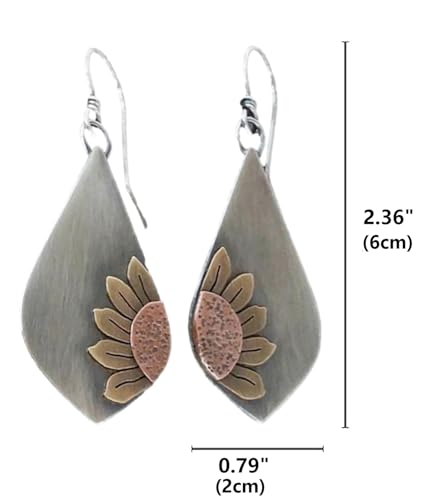 Antiqued Spiral Hollow-Out Boho Hoop Earrings