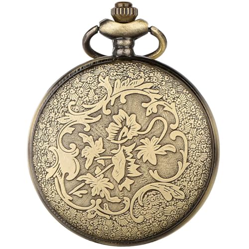 Vintage Skeleton Quartz Pocket Watch