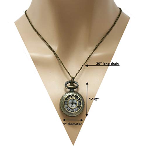 Alice in Wonderland Watch Necklace Jewelry Costume Gothic Lolita Acces
