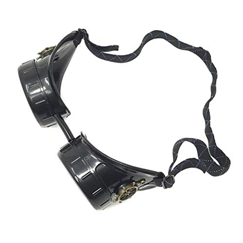 Sleek Industrial Victorian Steampunk Rave Goggles