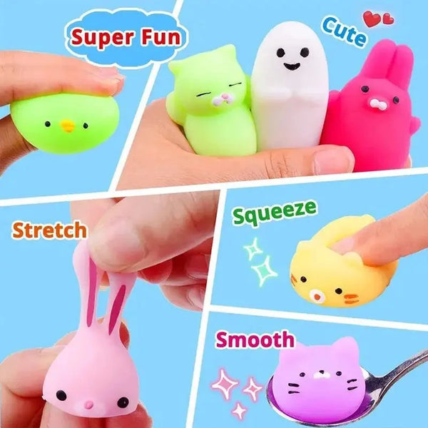 20-Pack Mini Squeeze Animal Stress Toys