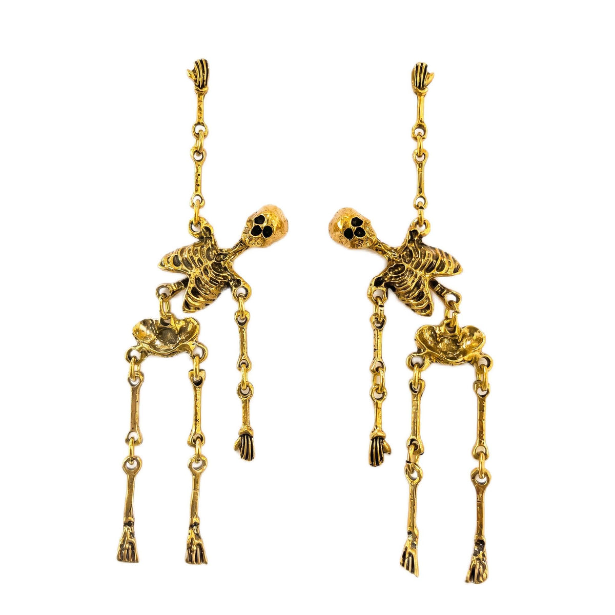 Halloween Skull Bat Dangle Drop Earrings for Women