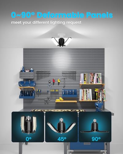 Motion Sensor Garage LED Light Bulb Indoor for Basement, Attic (1 Pack)