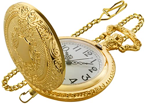 Shield Men's Pocket Watch, Arabic Numeral Digital Scale Men's Quartz P