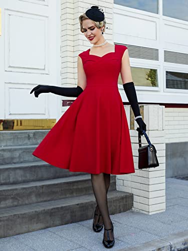 Vintage Swing Dress - 1950s Rockabilly Pin-Up Style
