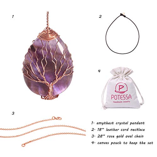 7 Chakra Gemstone Healing Crystals Necklace Secondary image