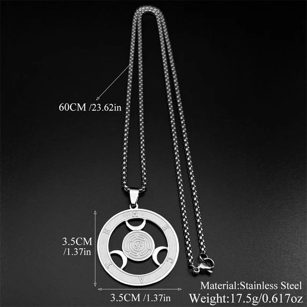 Moon Phase Necklace - Lunar Cycle Jewelry