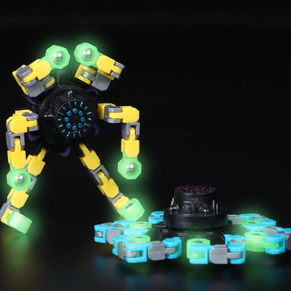 Chain Link Transforming Fidget Spinner Gyro