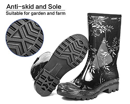 Women's Wide Calf Waterproof Rain Boots – Seamless Pvc Boots