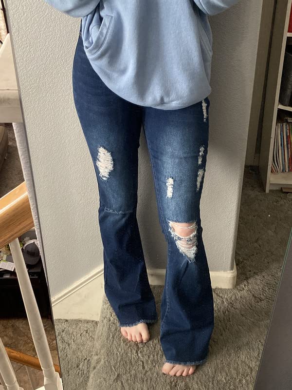 Peihot Vintage Bell Bottoms Flare Jeans For Women 90s High Waist
