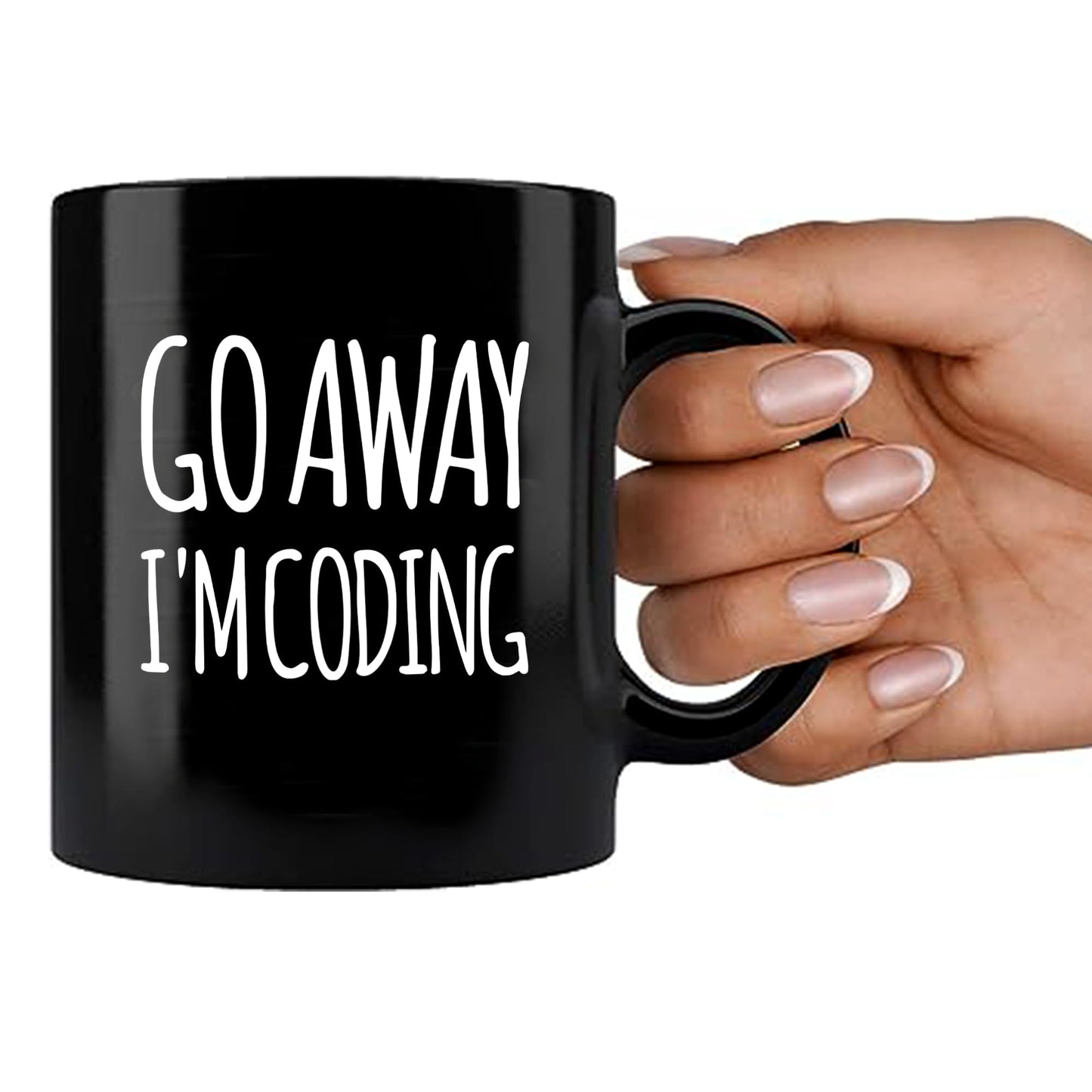 Go Away I'm Coding Coder Computer Programming Programmer Student Graduation Birthday Valentines Christmas Drinkware Novelty Coffee Ceramic Mug 11 oz