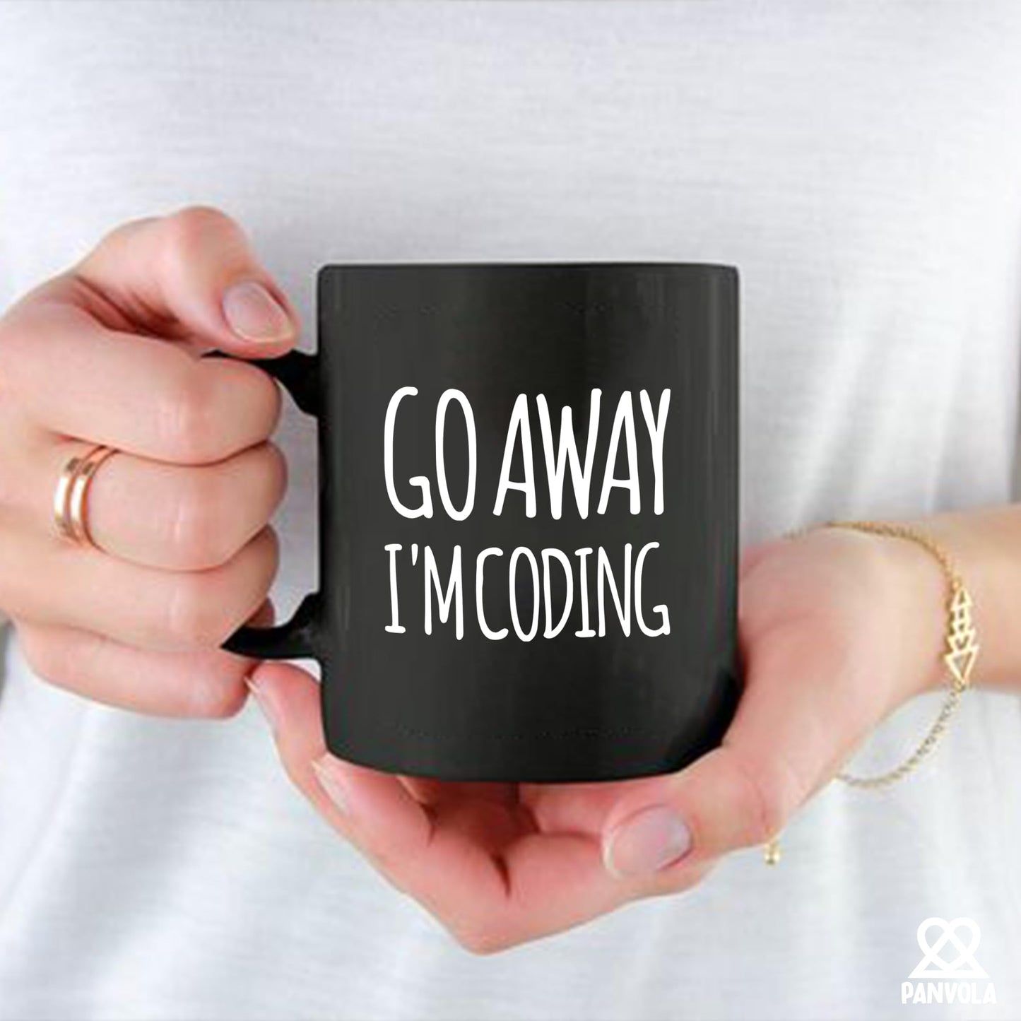 Go Away I'm Coding Coder Computer Programming Programmer Student Graduation Birthday Valentines Christmas Drinkware Novelty Coffee Ceramic Mug 11 oz
