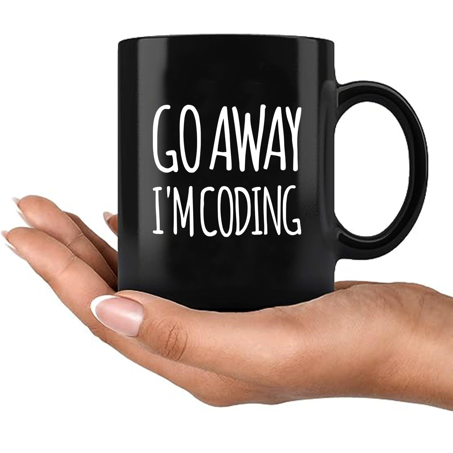 Go Away I'm Coding Coder Computer Programming Programmer Student Graduation Birthday Valentines Christmas Drinkware Novelty Coffee Ceramic Mug 11 oz