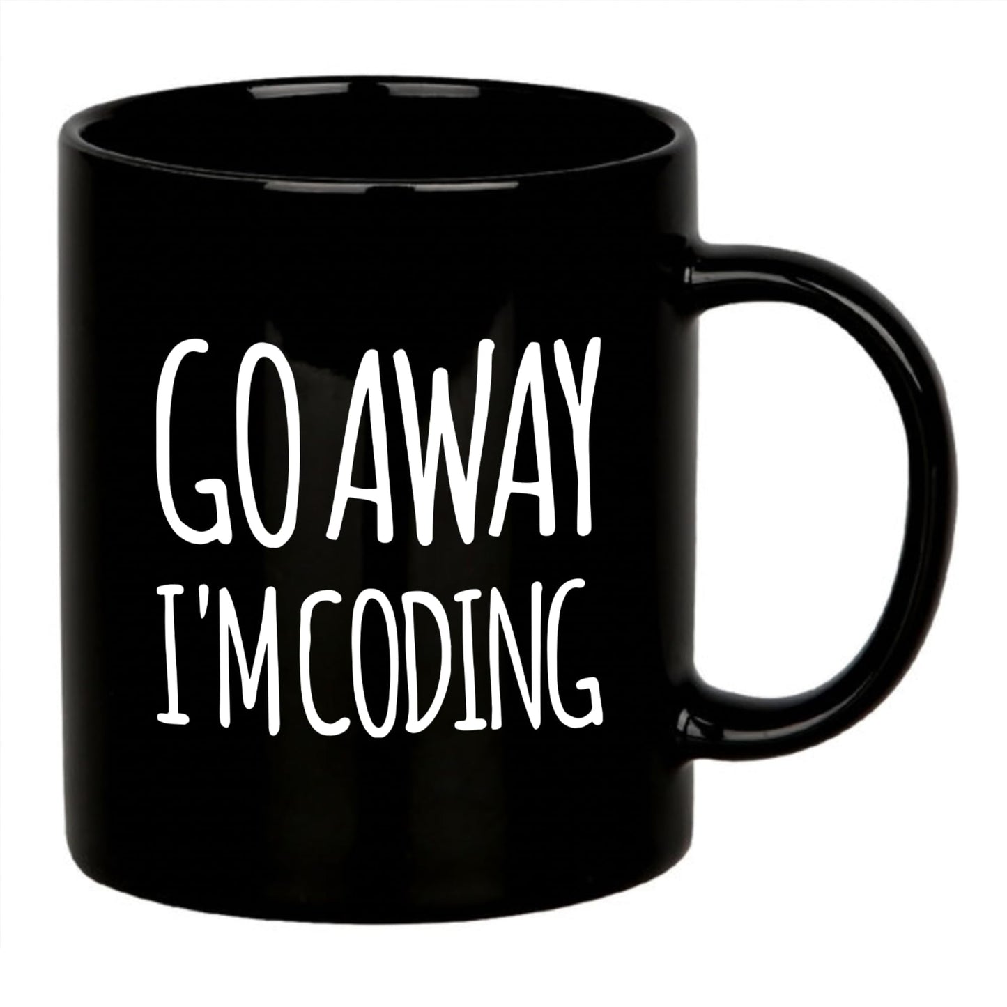 Go Away I'm Coding Coder Computer Programming Programmer Student Graduation Birthday Valentines Christmas Drinkware Novelty Coffee Ceramic Mug 11 oz