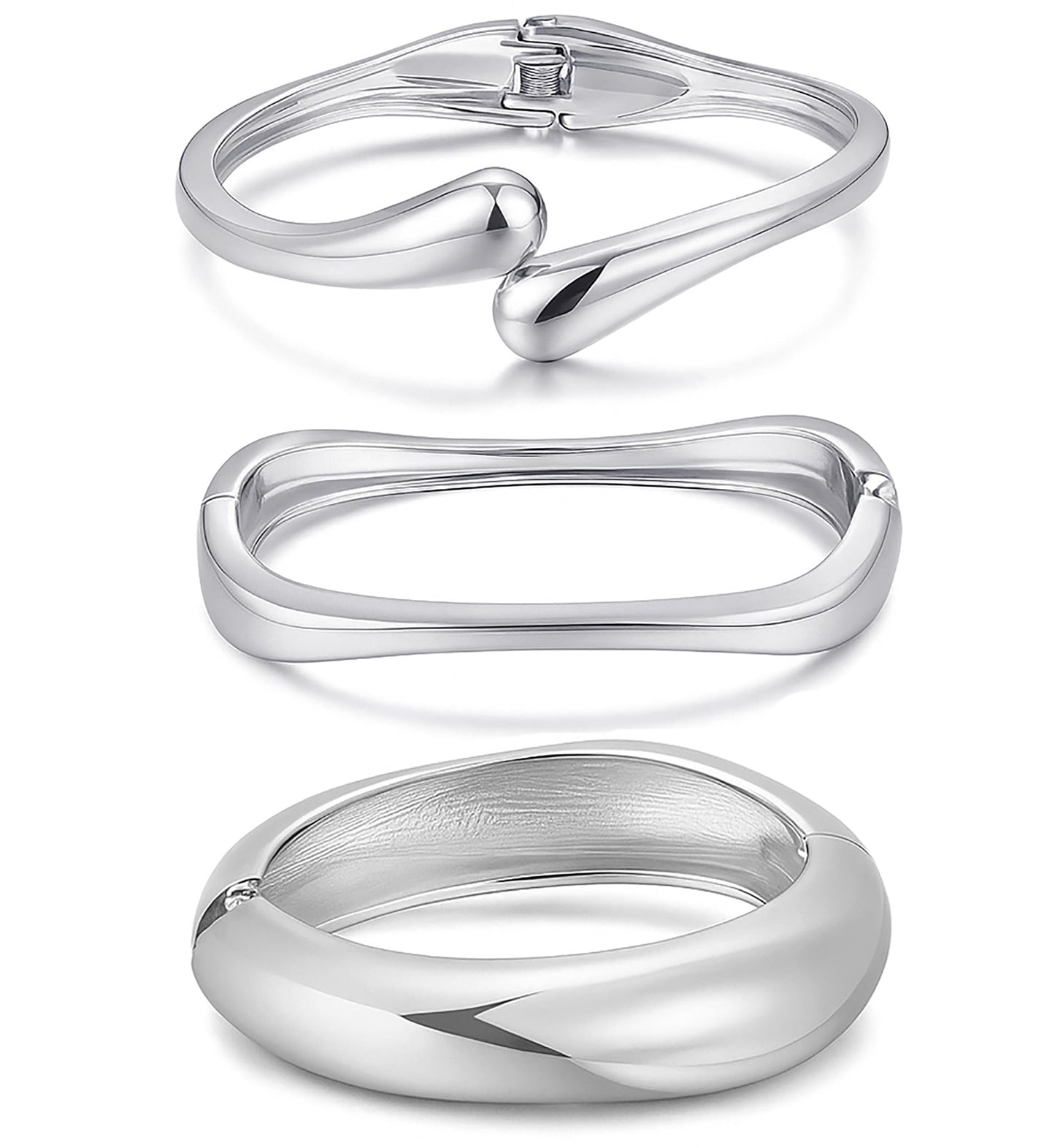Golden Bangles Stackable 14K Gold Plated