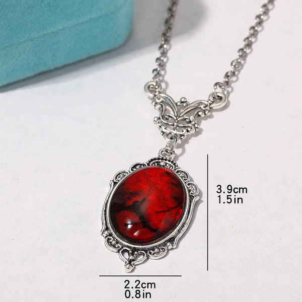 Gothic Vintage Halloween Necklace With Pendant