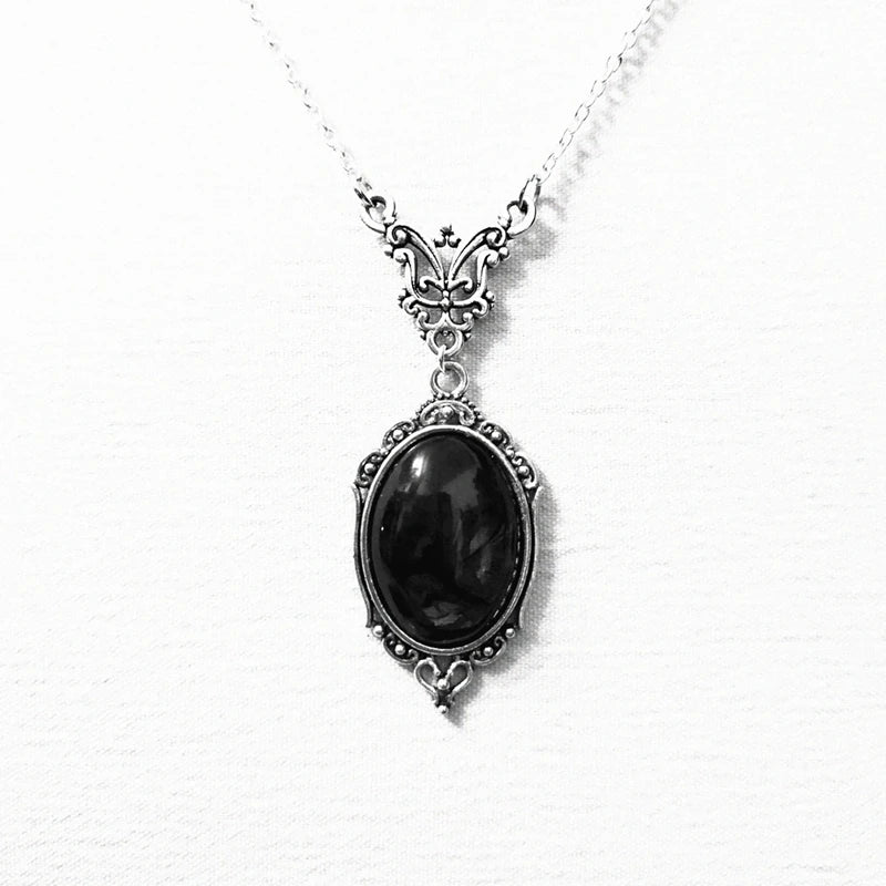 Gothic Vintage Halloween Necklace With Pendant