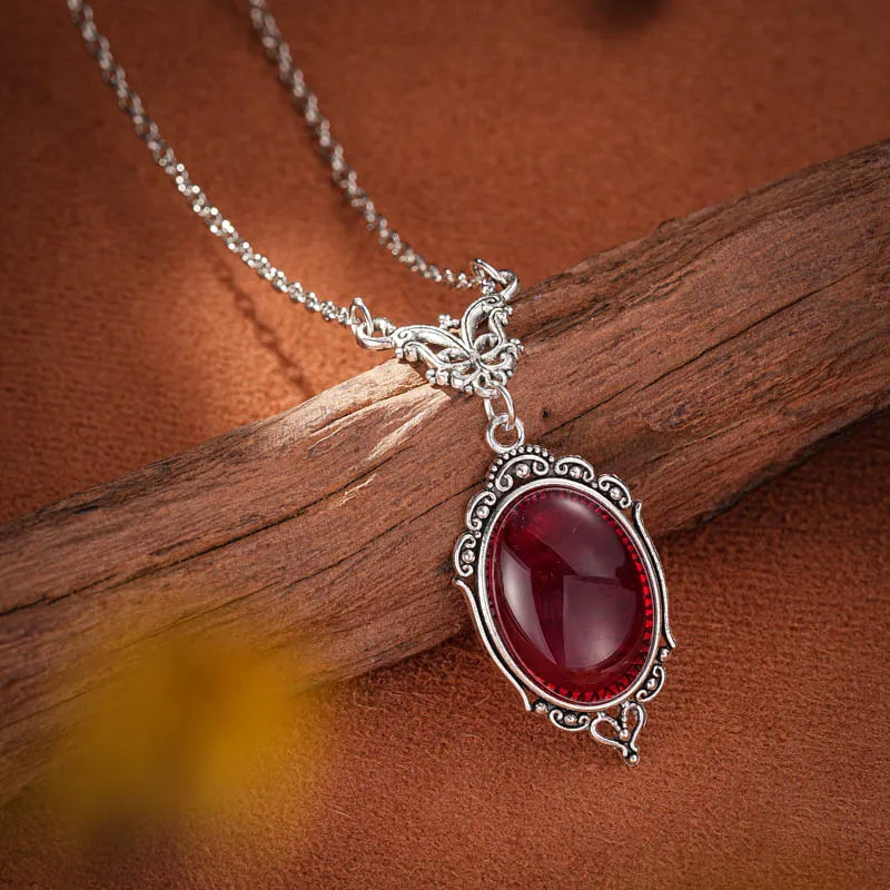 Gothic Vintage Halloween Necklace With Pendant