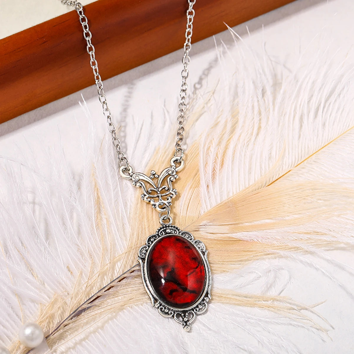 Gothic Witch Pendant Necklace Secondary image