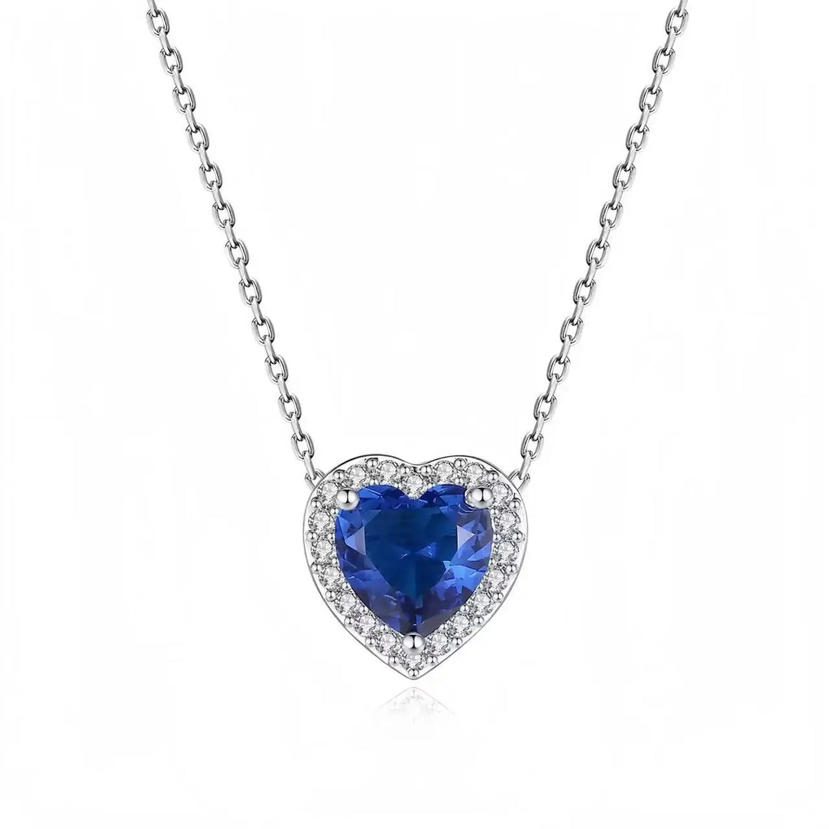 Heart-Shaped Sterling Silver Necklace