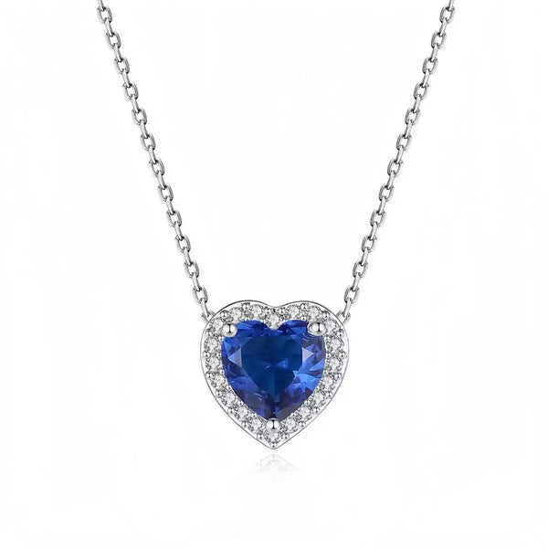 Heart-Shaped Sterling Silver Necklace