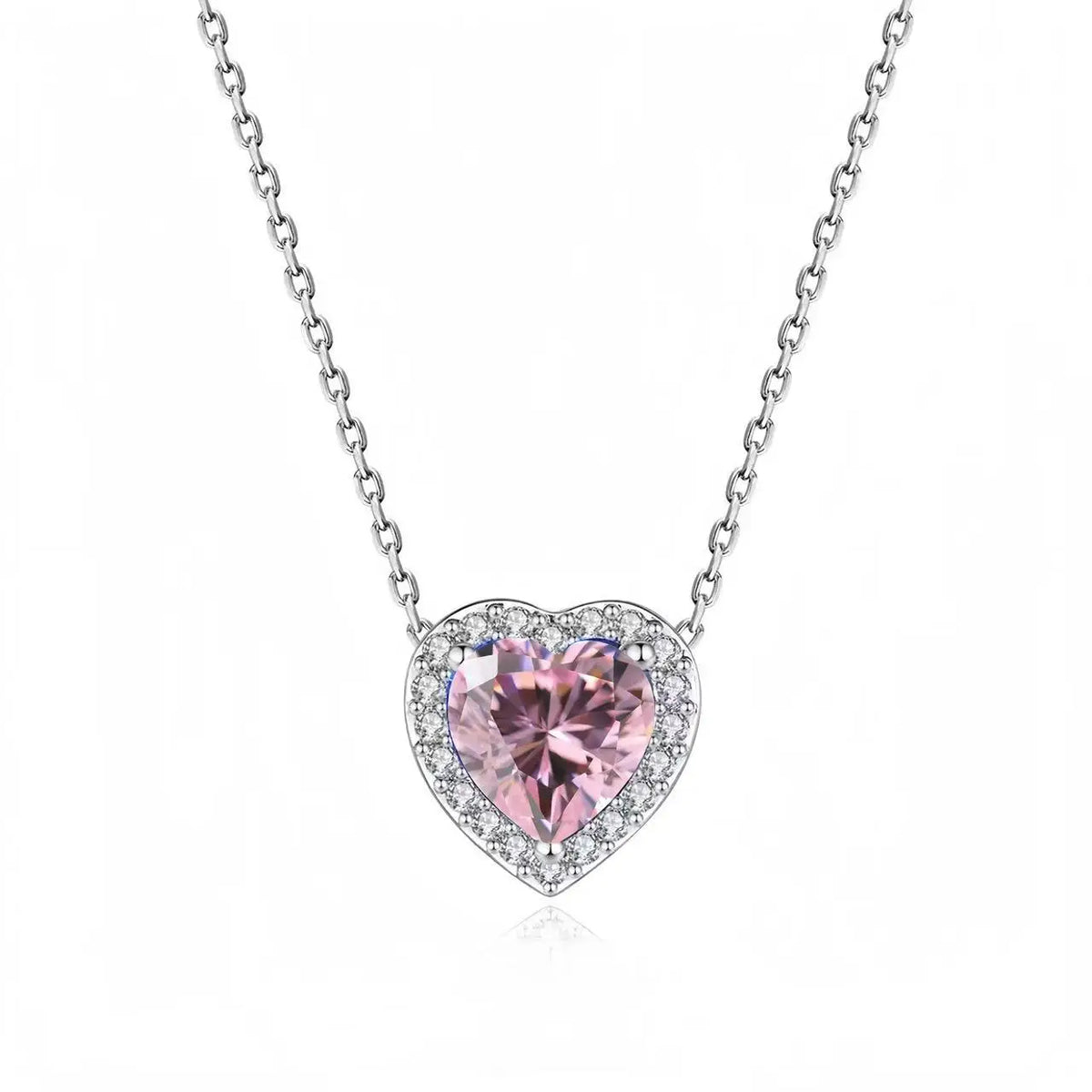 Heart-Shaped Sterling Silver Necklace