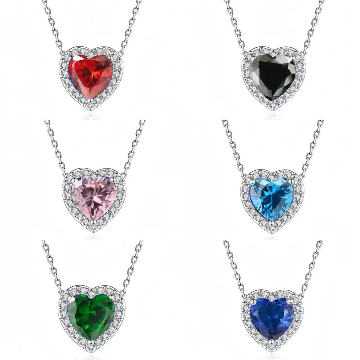 Heart-Shaped Sterling Silver Necklace Main image