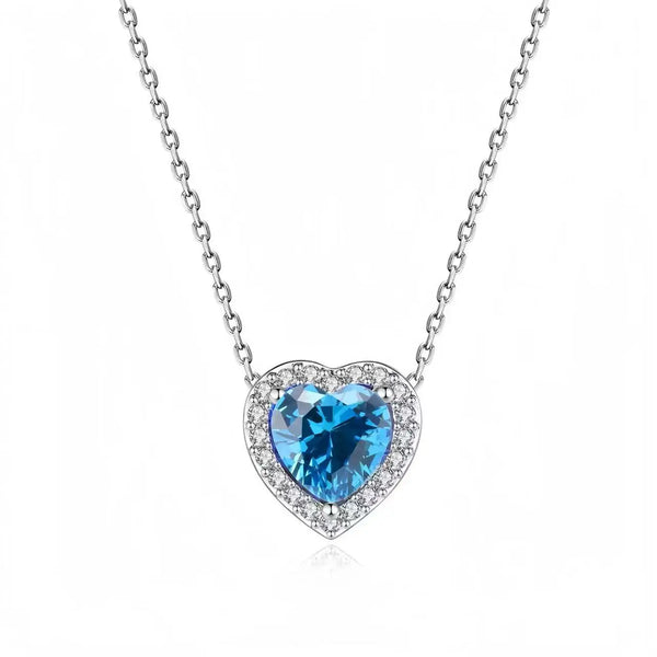 Heart-Shaped Sterling Silver Necklace