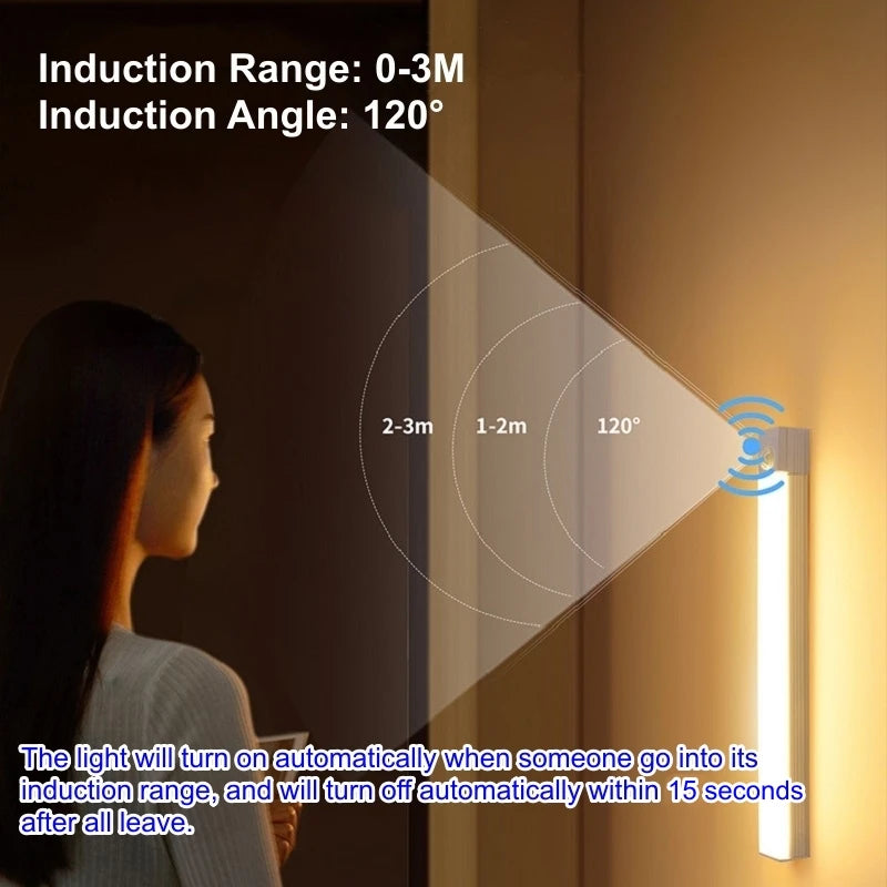 LED Motion Sensing Night Light USB-C Recharge