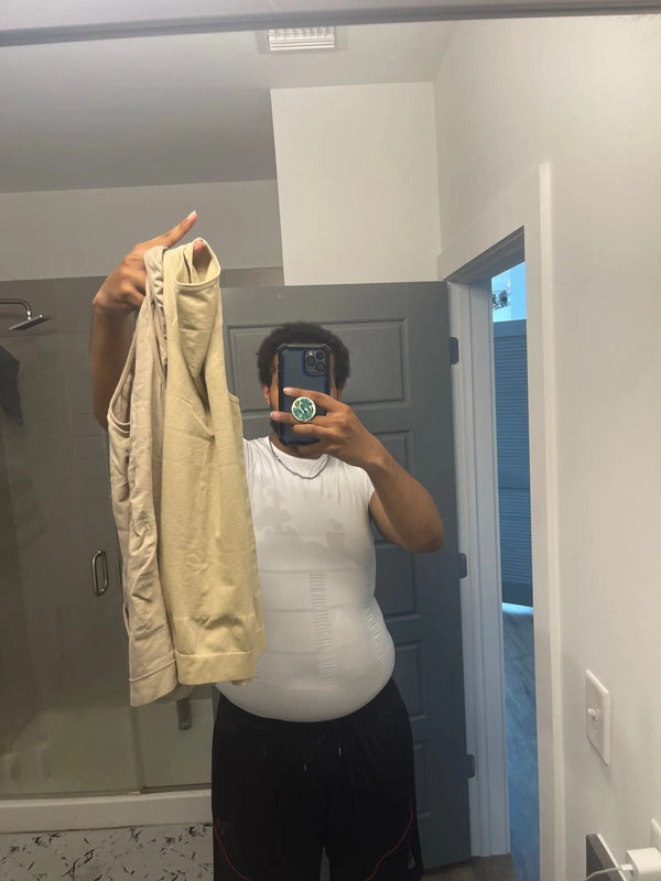 Men's Compression Slimming Vest - Body Shaper Tank Top Undershirt