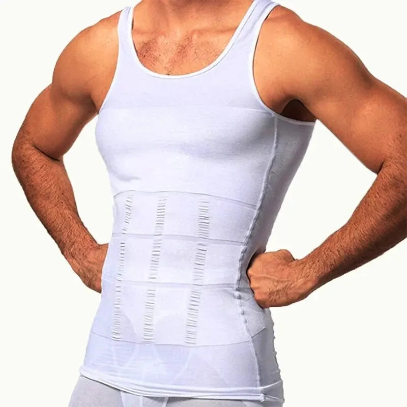 Men's Compression Slimming Vest - Body Shaper Tank Top Undershirt